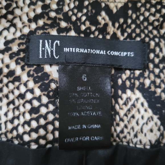 INC International Concepts Snakeprint Skirt - Picture 3 of 5